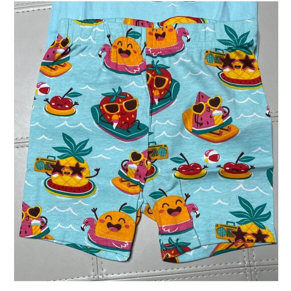 PJ Place Soft Marine Hello Summer Graphic Pajama Set 3T - Picture 3 of 7